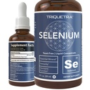 Selenium - 200 mcg、Selenomethionine フォーム、300 サービング - ビーガン、ガラス ボトル、イーストフリー - 皮下液体コンセントレート - 酸化防止剤、免疫をサポート、甲状腺の健康(2 oz)。