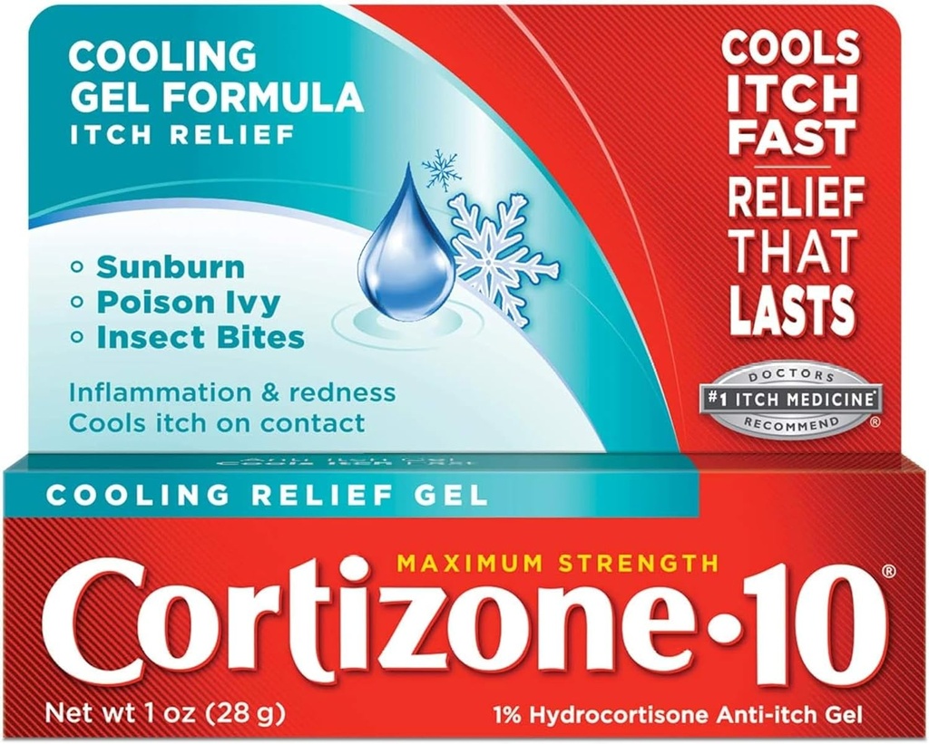 Cortizone-10 Cooling Relief Anti-Itch Gel 1 oz (Pack of 5)