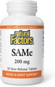 Natural Factors - Same 200mg, Joint & Mood Support, 30 Enteric Coated Tablets