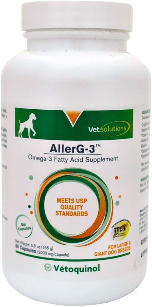 Vetoquinolの大きい巨人の繁殖のための心配のトリグリセリドのオメガの補足(60のカプセル)