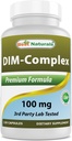 最高のナチュラル DIM サプリメント 100 mg 120 カプセル, エストロゲン代謝とバランスのための DIM, 更年期, ボディー ビル, PCOS & ホルモン アクネ