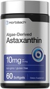 ホルバハアスタキサンチンサプリメント | 10mg | 60Softgels | 藻類由来フォーミュラ | 非GMO、グルテンフリー