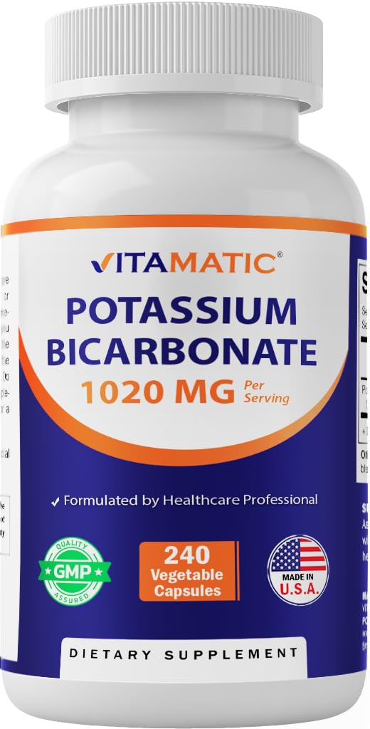 Vitamaticのカリウムの補足、1020のmg、240のベジタブル カプセル-非GMO -グルテンフリー-米国製