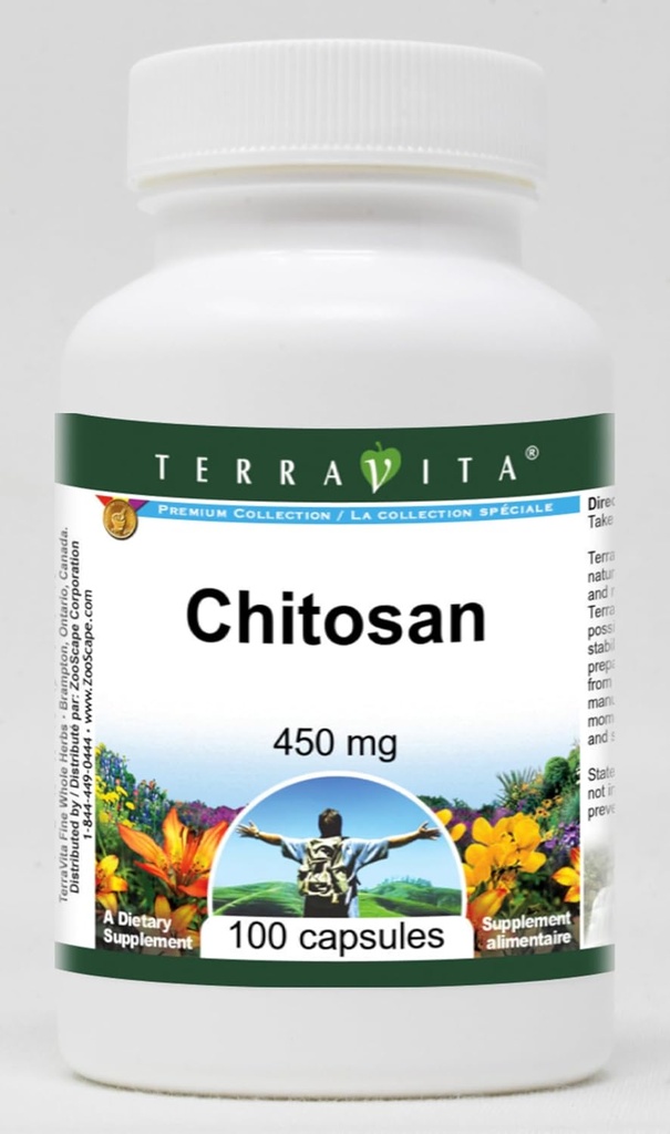 Chitosan - 450 mg (100 カプセル, ZIN: 519716)