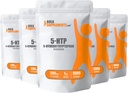 BulkSupplements.com 5-HTPパウダー - 5-Hydroxytryptophan、5 HTPサプリメント - 5-HTP 200mg、気分のサポートサプリメント - グルテンフリー、給餌あたり200mg、5kg(11ポンド)(5パック)
