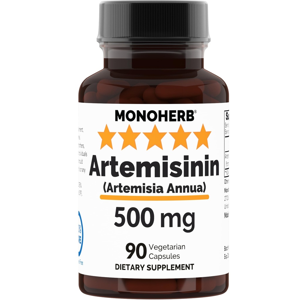 MONOHERB アルテミシン(アルテミジア・アンヌア) 500mg - 90 Veggie Capsules