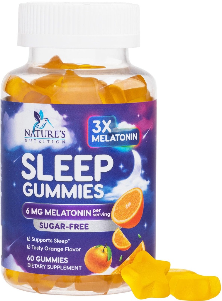 メラトニンの睡眠のガミーの砂糖は大人のための6つのmgのメラトニンの睡眠のガミー、余分強さの睡眠のガミーの補足、時事の睡眠サポート補足、6mgのゴミタスのパラドワーダー- 60の計算----------------------
