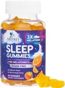 メラトニンの睡眠のガミーの砂糖は大人のための6つのmgのメラトニンの睡眠のガミー、余分強さの睡眠のガミーの補足、時事の睡眠サポート補足、6mgのゴミタスのパラドワーダー- 60の計算----------------------