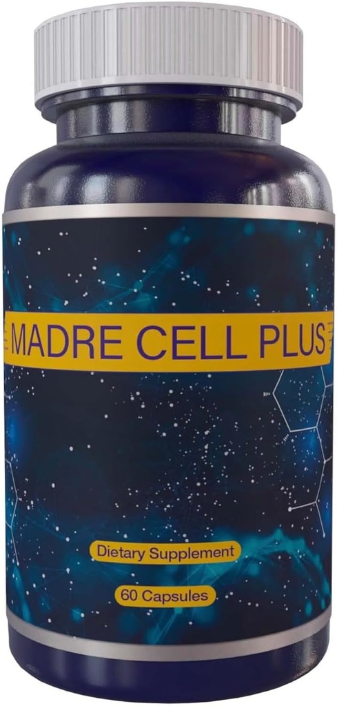 MADRE CELL PLUS - Stem Cell Made of Purest AFA, Gluten Free - 60 Capsules Formula Avanzada Natural AFA Stem Cell Supplements 500mg | 60 Caps | Support Natural Antiaging & Longevity Proprieties Natural