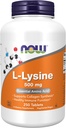 NOWの補足、L-Lysine (L-Lysineの塩酸塩) 500のmgのアミノ酸、250のタブレット