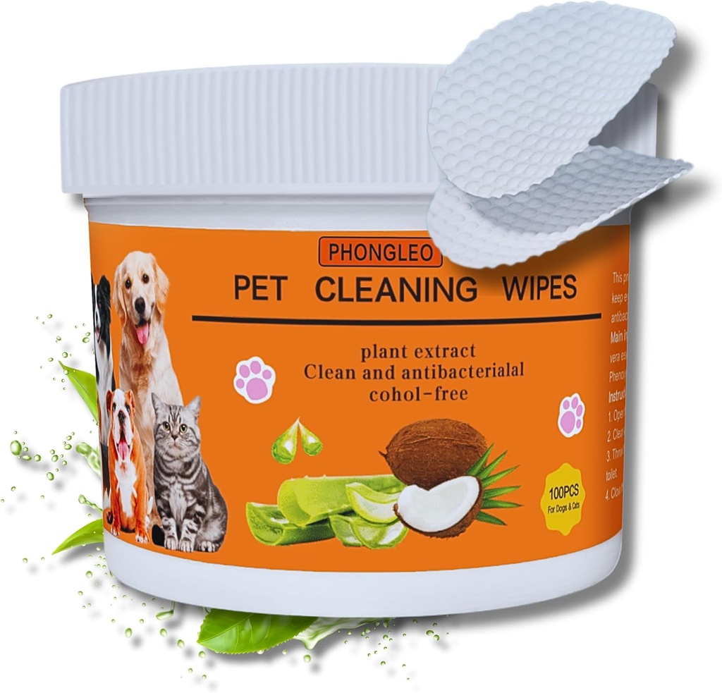 犬の猫の目の洗剤のための犬の目は猫の犬の耳の洗剤の犬の涙の汚れの除去剤を拭きます100PCS 3インチの水は犬の足の洗剤ペット目を拭きますペット子犬の目は引き裂きの汚れの除去剤犬のワイプを拭きます