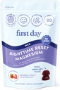 First Day Men’s Nighttime Reset Calming Magnesium Gummies – Sleep Aid Supports Peaceful Rest, Balanced Mood & Energy – Supplement with Magnesium Citrate, L-Theanine & No Melatonin – 30-Day Supply