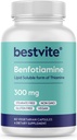 Benfotiamine 300mg (60 のベジタリアンのカプセル) Stearates - 無二酸化ケイ素 - 完全菜食主義者の非 GMO -グルテンフリー