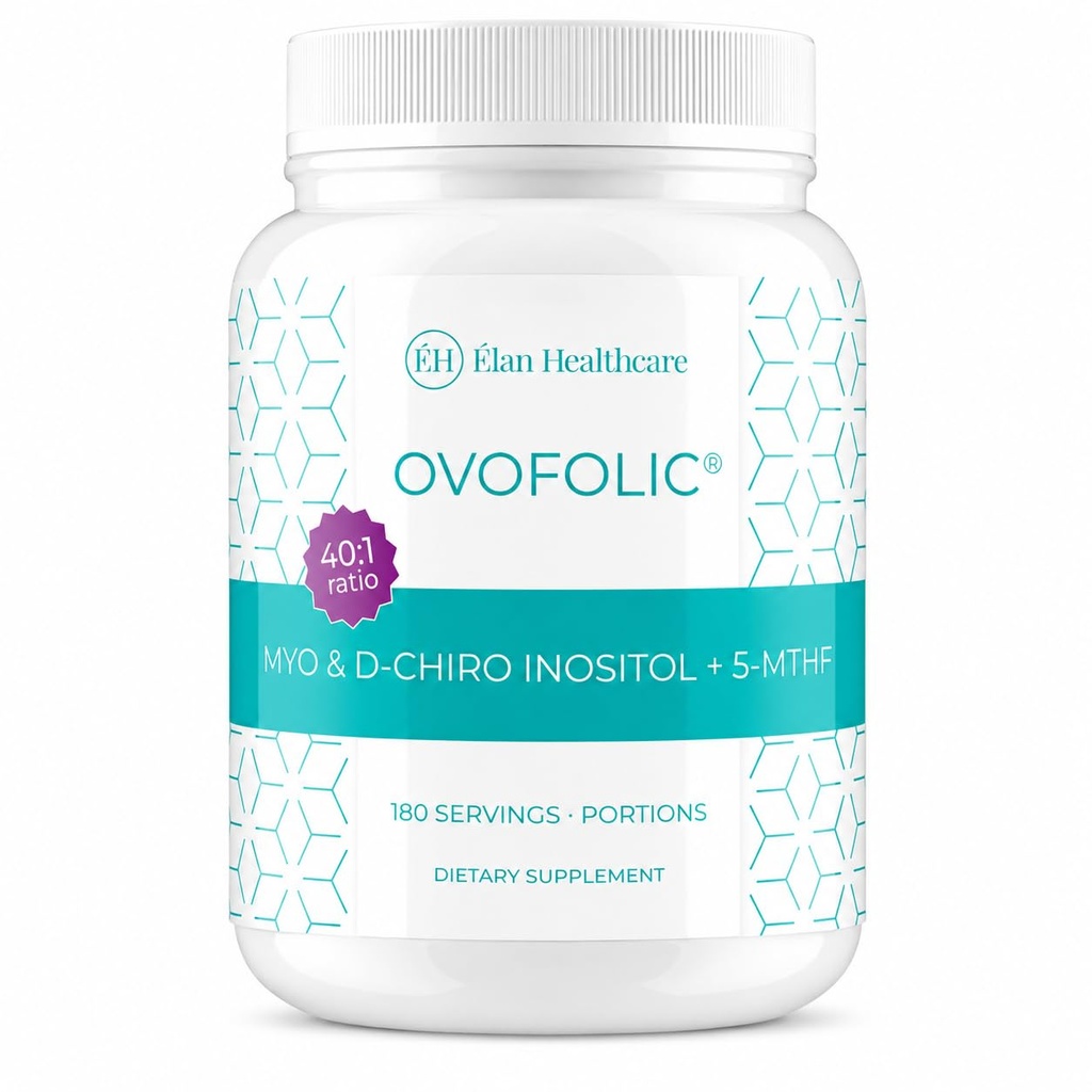 イノシトールサプリメント - Myo-InositolとD-Chiro Inositol Plus Active Folate - 理想的な40:1レシオ - ホルモンバランス(180サービング、387gジャー)