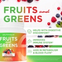 フルーツとグリーンオーガニックプロバイオティックパウダー:男性と女性のための30サービング。 ビーガン10ビリオンCFU、スピルリナ、ケール、ほうれん草、クロレラ、エルダーベリー、消化酵素 - プロバイオティクス
