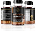 きのこのグミー | 10 のきのこの補足 | 2500mg | トルコの尾、Chaga、Reishi、Codyceps及びライオンのマネの有機のきのこのエキス、Nootropic の頭脳のブースター(180 の計算 3))