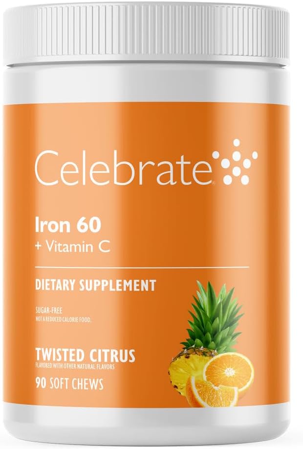 60mgの鉄及びビタミンCのビタミンの鉄の補足を祝って下さい–細菌の患者のためのCitrusのChewables、胃のバイパス及び袖のgastrectomyサポート–ポスト外科健康維持のための30のタブレット