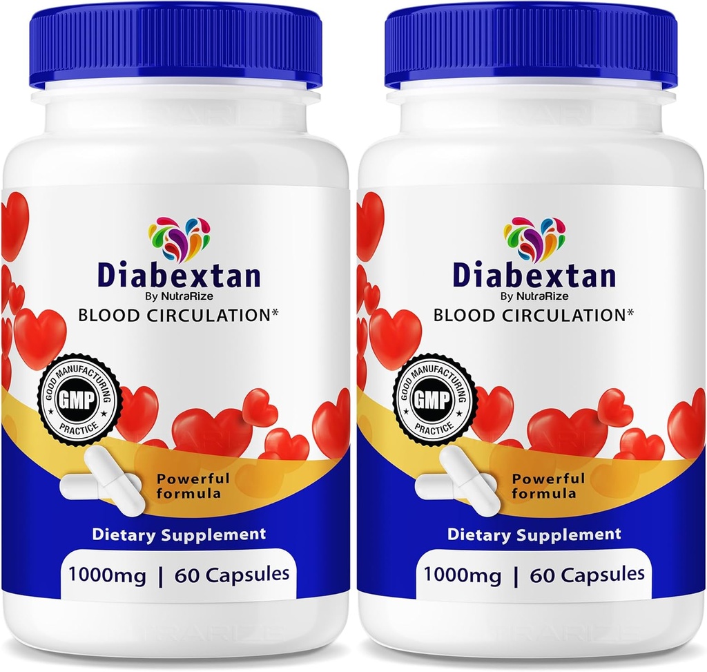 (2 Pack) Diabextan Capsules - Natural Formula for Healthy Levels, Comprehensive Support, Vitamin Capsule to Maintain Overall Wellness, Glyco Optimizer Reviews (120 Capsules)