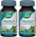 Nature's Way Oregano Oil – 免疫サポートサプリメント* - 75-85% Carvacrol – グルテンフリー – 60ビーガンカプセル (2パック)