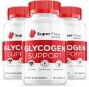 (3 Pack) Super Flow Glycogen Optimizer, Superflow Glycogen Support, Super Flow Optimizer Super Flow Optimizer Vitamin Supplement Overall Wellness Support Super Flow Maximum Strength (180 Capsules)