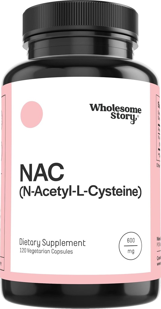 全体ストーリー NAC サプリメント N アセチル Cysteine 600 mg | 肝・肺・肥育サポート | 120 カプセル | 120 サービング サプライ