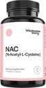 全体ストーリー NAC サプリメント N アセチル Cysteine 600 mg | 肝・肺・肥育サポート | 120 カプセル | 120 サービング サプライ