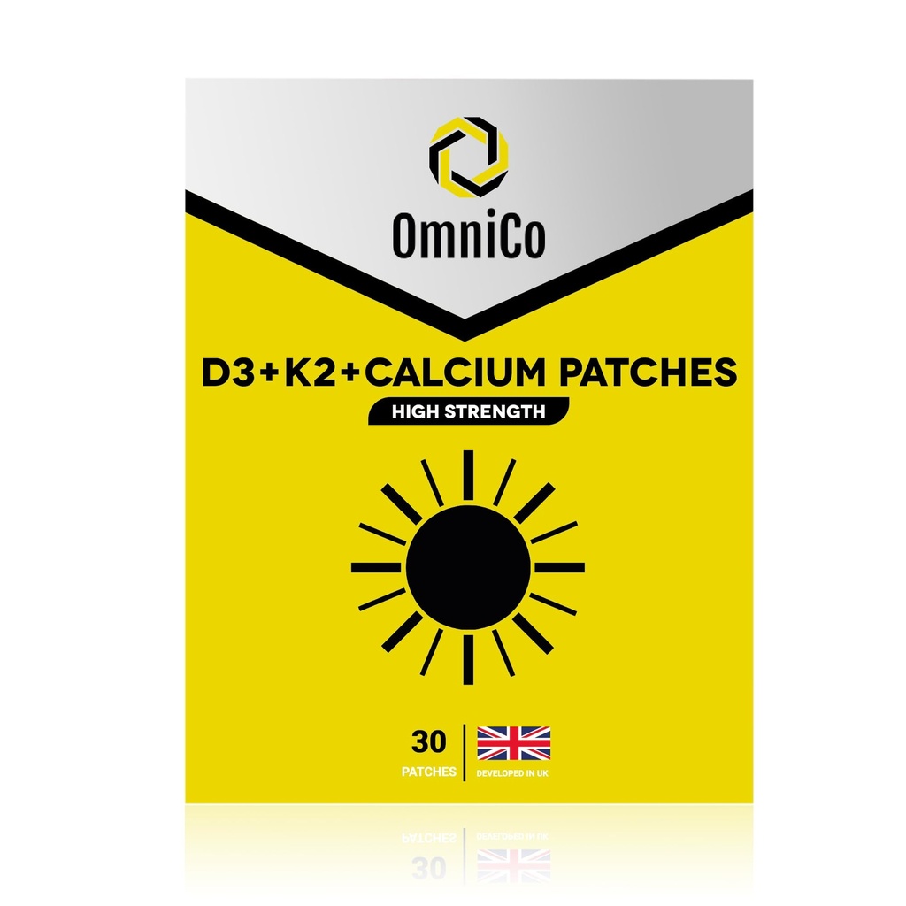 OmniCo - D3 + K2 +カルシウムパッチ - 30パック