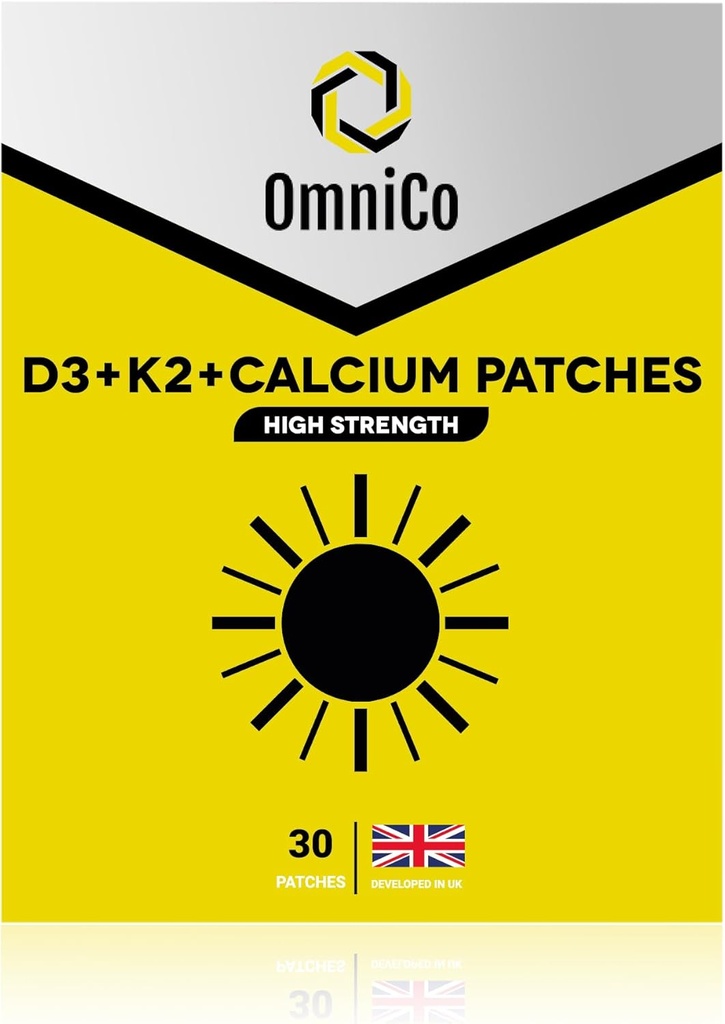 OmniCo - D3 + K2 +カルシウムパッチ - 30パック