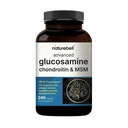 NatureBellアドバンストグルコサミンコンドロイチンMSMサプリメント、240カプセル  10-in-1ジョイントサポートコンプレックス - ヒアルロン酸、コラーゲン、ターメリック、ボスウェリア、その他 - 非GMO