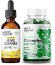 ワイルド & オーガニック ルンクレンジング Tincture 2 fl oz & Chlorophyll Gummies 60 Chews