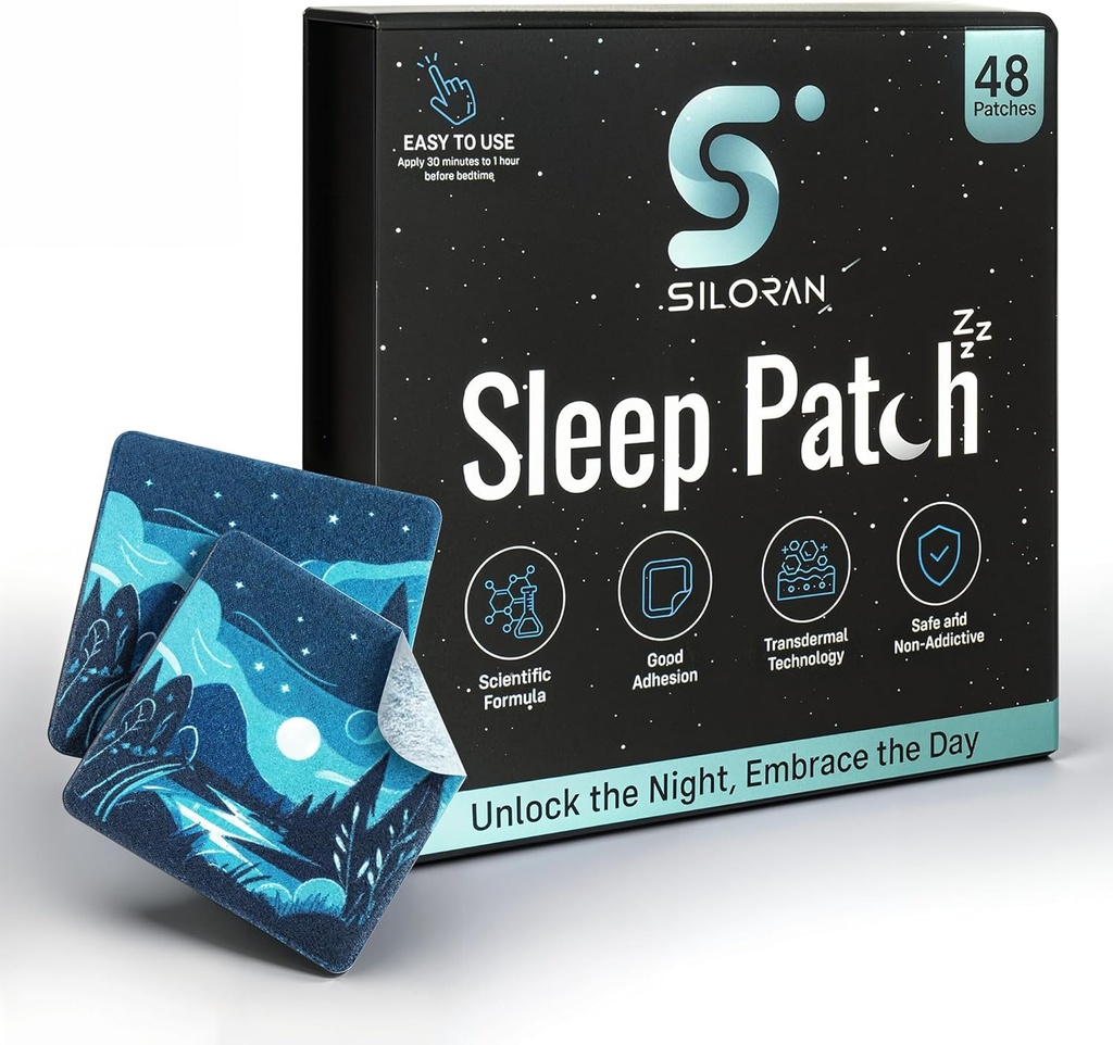 プレミアム睡眠パッチ(48日の供給)、大人のための睡眠パッチ:余分な強さの助けのMelatoninの延長解放、女性を支える自然な援助、子供に夜甘い夢があります