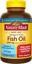 Nature Made Burp Less Omega 3 魚油サプリメント, 1200mg, EPA DHA Omega 3 サプリメント エチルエステルとして, 健康的な心のための魚油Softgels, 脳と目のサポート, 1 日, 120 Softgels
