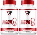 NutraRize (2 パック) Vigor 8 男性用, Vigor 8 Pills 男性の強化式, Vigor 8 サプリメントカプセルテストブースト, Vigor8 Stamina BoosterのレビューHolly Goat Weed Tongkat Ali (120 カプセル)