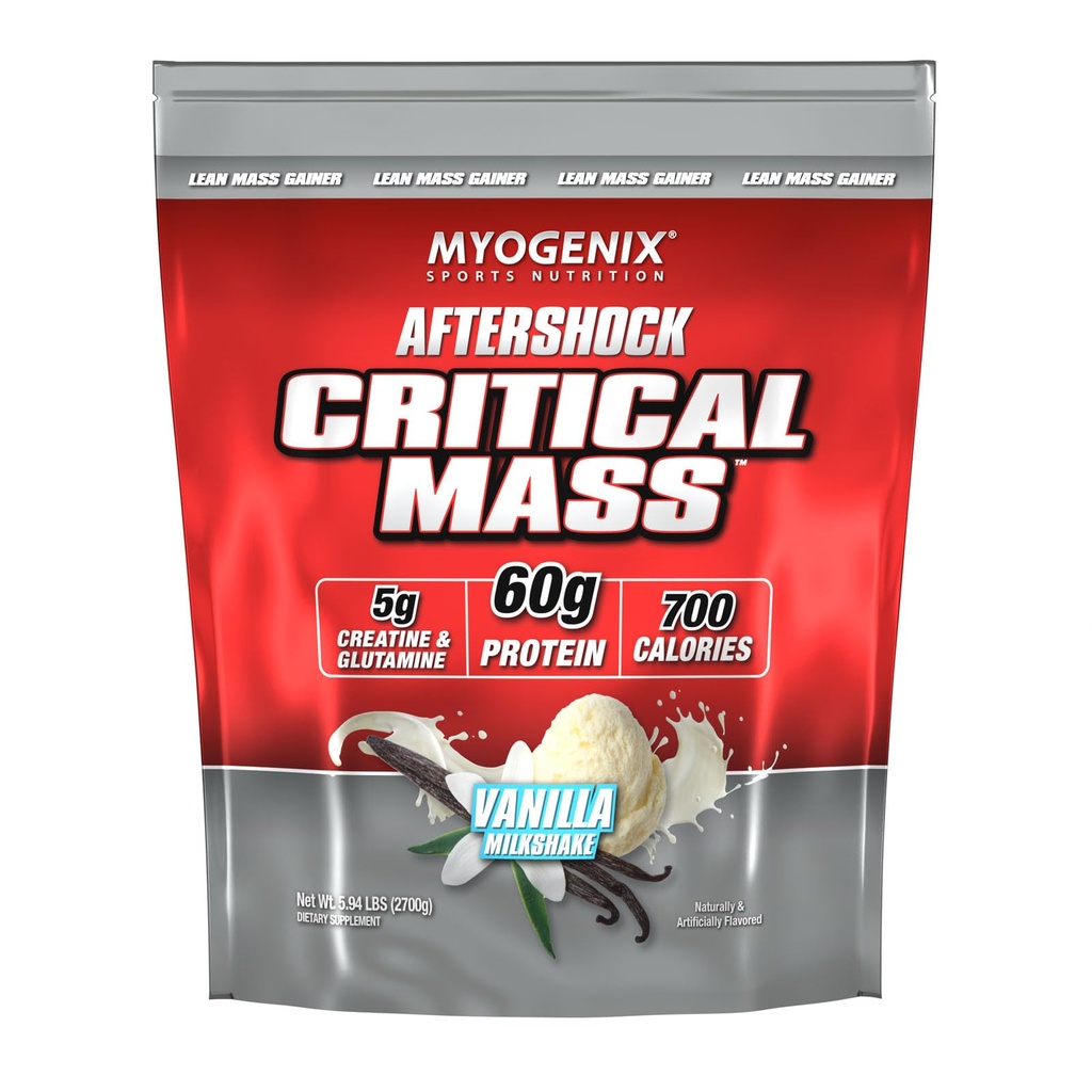 Myogenixクリティカルマスゲイン - マッスルマスウェイゲインサプリメント、ゼロラクトースウィープロテインパウダー - アナボリックウィープロテイン - バニラ(5ポンド)