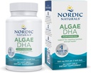 Nordic Naturals Algae DHA - 60 ソフトジェル - 500 mg Omega-3 DHA - 認定ビーガン藻油 - 植物ベースのDHA - 脳、目&神経系サポート - 非GMO - 30 サービング
