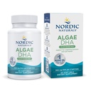 Nordic Naturals Algae DHA - 60 ソフトジェル - 500 mg Omega-3 DHA - 認定ビーガン藻油 - 植物ベースのDHA - 脳、目&神経系サポート - 非GMO - 30 サービング