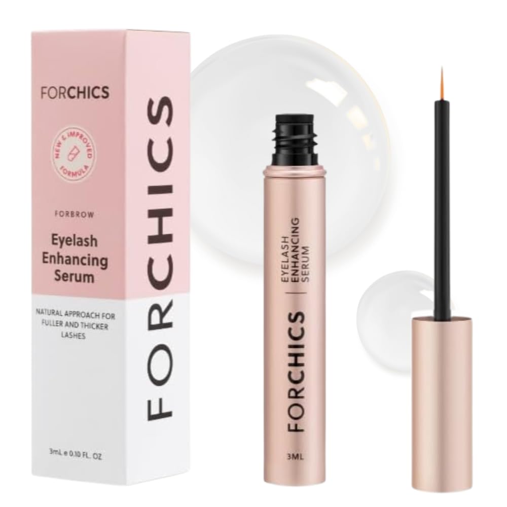 フォーシックス 2 に 1 ラッシュとブロウ成長血清 - より厚いホルモンフリーエンハンサー, より長い発疹と2週間ブロウズ - オーガニック, ビーガンと優しい