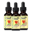 CHILDLIFE ESSENTIALS Vitamin D3 Drops for Kids, Children, & Toddlers - Liquid Vitamin D Drops, 500 IU per Drop, Immune & Bone Health Support, Natural Berry - 1 Fl Oz (Pack of 3)