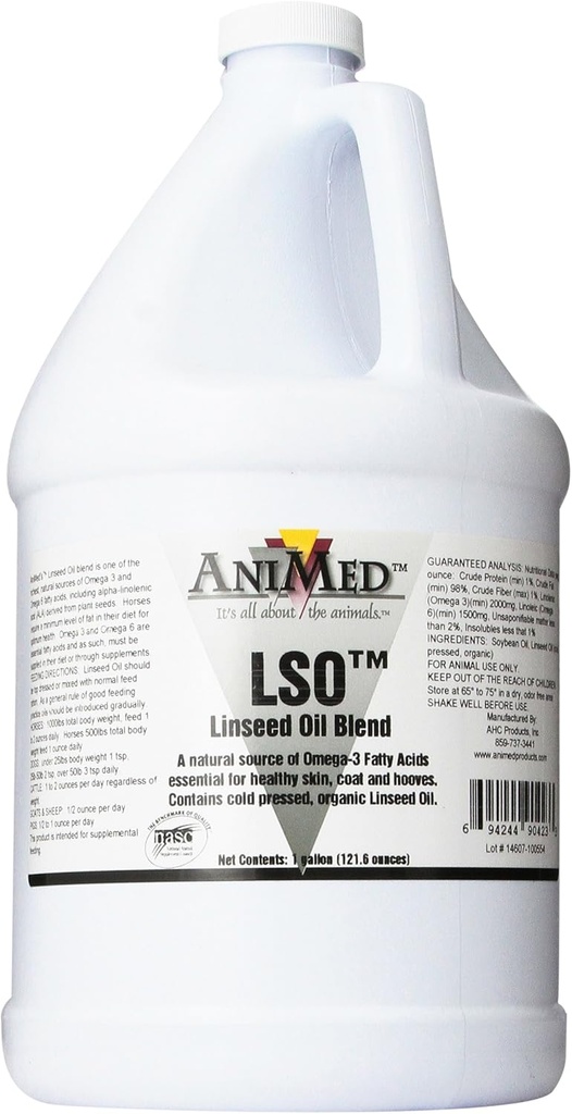 馬のためのAniMed Lso Linseedオイルのブレンド、1-Gallon