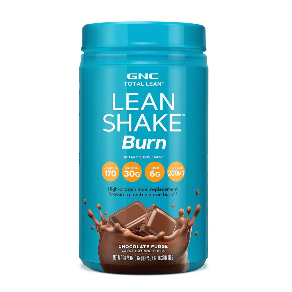 GNC トータルリーン・リーン・シェイクバーン - チョコレートファッジ (16 人前)