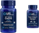 ライフエクステンションスーパーUbiquinol CoQ10強化ミトコンドリアサポート、ubiquinol CoQ10&スーパーオメガ3 EPA / DHAフィッシュオイル、セサメリガン&オリーブエキス - Omega 3サプリメント