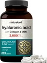 NatureBellのHyaluronic酸は2,000のmgを補います  MSM及び加水分解されたホバインのコラーゲンと240のカプセル–皮の加水、接合箇所の潤滑、毛および目の健康のための1サポートの3