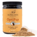 アルファ ドッグ栄養 OptiPup All-in-1 子犬マルチビタミンは、プロバイオティクスおよび消化器サポート、皮膚および免疫の健康、および最適成長(60 のサービング)のためのプレバイオティクスを含む31のスーパーフードを含んでいます