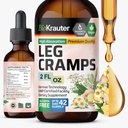 BIO KRAUTER レッグ クランプチンとチンキ - ジンジャー & レッグ クランプのためのカモミール 液体エキス - ナチュラル アルコール & 砂糖無料式 - ビーガンドロップ 2 Fl.Oz.