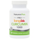 NaturesPlus PRO Longvida Curcumin 1000mg - 60錠 - 健康な無料Radeical保護を促進 - 非GMO、ビーガン&グルテンフリー - 60のサービング