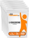 BulkSupplements.com L-Isoleucineパウダー - BCAAパウダー、アミノ酸栄養補助食品 - 完全菜食主義者&グルテンフリー、1g /サービング、1kg(2.2ポンド)(5のパック)