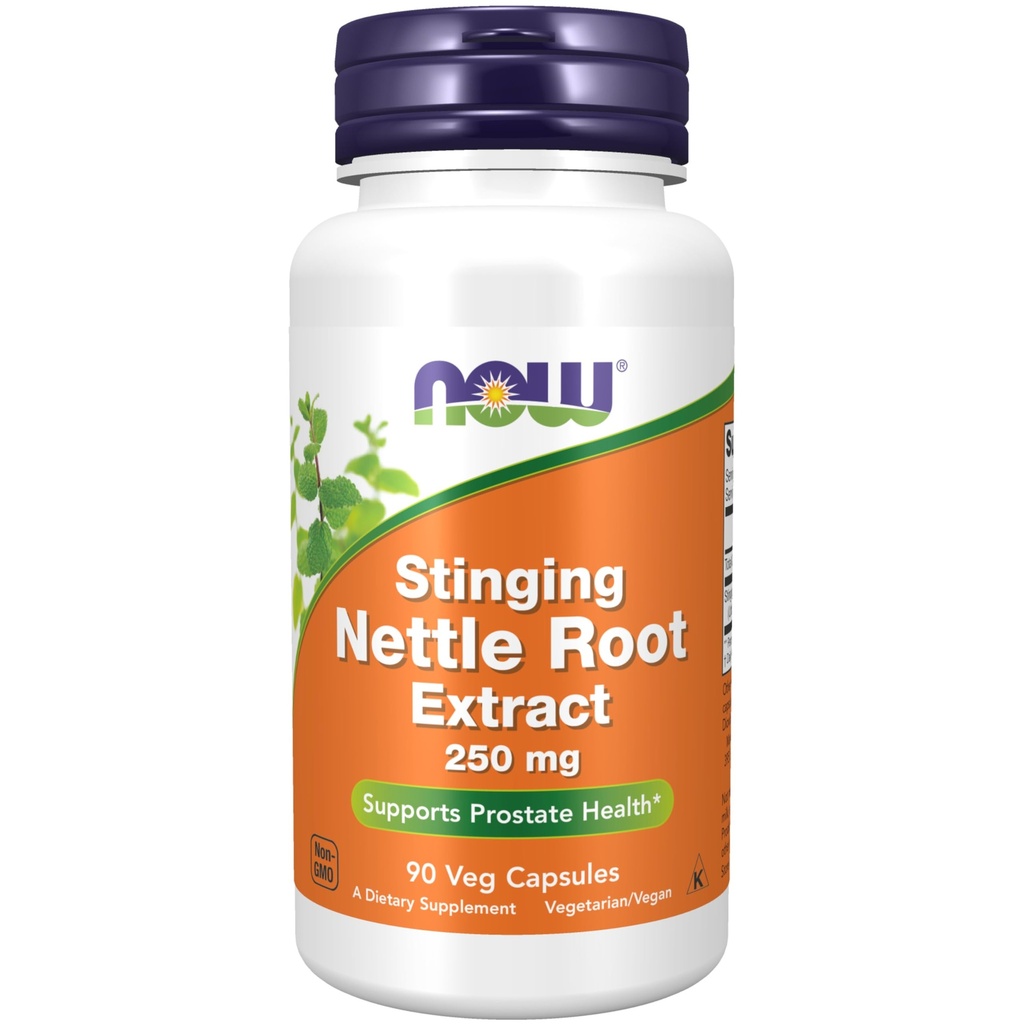 NOW Foodsは、Nettle Root抽出物(Urtica dioica)250mg、Prostate Health*、90 Vegのカプセルをサポート