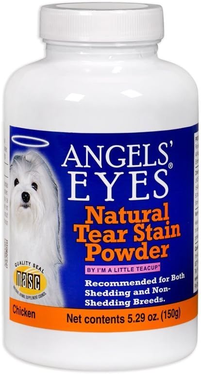 ANGELS' EYES ナチュラルティール 犬用防止チキンパウダー | すべての品種 | 小麦粉なし | 眼の健康のための毎日のサポート | 予備式 | 限定成分 | ネットコンテンツ 150g
