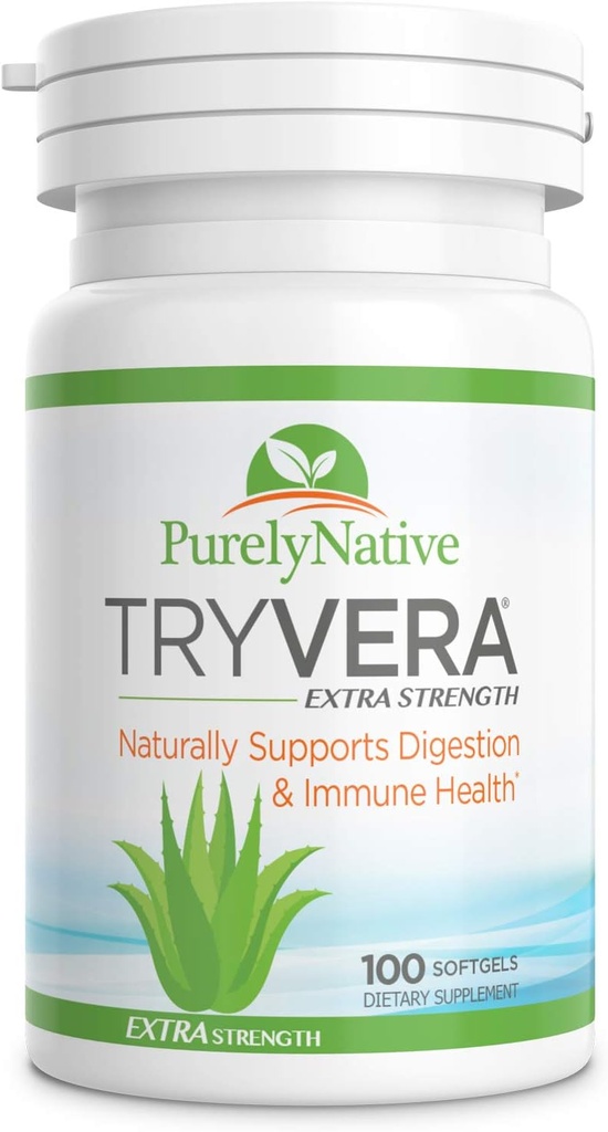 アロエベラゲル - 線維性膀胱炎、リーキーグット、便秘、イリテーブル腸症候群、潰瘍性膀胱炎のサポート - 100 Softgels