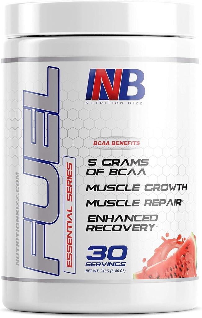 燃料 2:1 BCAA の粉、BCAA のアミノの酸の 5 つのグラム、筋肉建物、回復および耐久性のためのポストのワークアウトの回復飲み物、30 のサービング(スイカ)